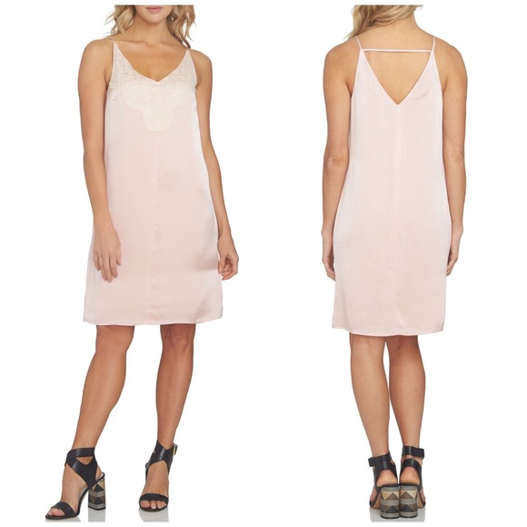 1. State Dresses & Skirts - NWT 1. State Blush Lace Slip Dress